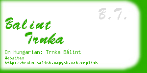 balint trnka business card