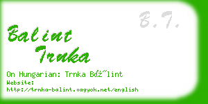 balint trnka business card